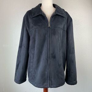 Dockers Faux Seude Jacket Size M EUC